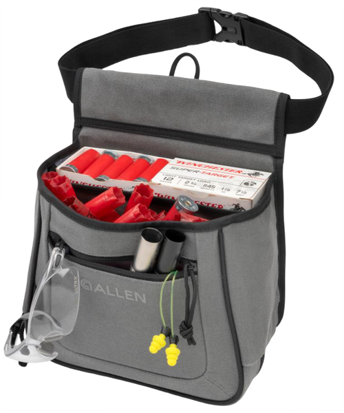 Allen 8409 Rival Shell Bag Double Gray Cotton Canvas 2 Boxes of Shells