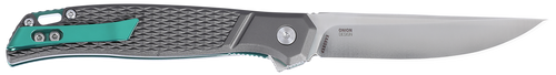 CRKT K440XXP SCAR  EDC 3.30" Folding Plain Satin D2 Steel Blade, Gray Textured Aluminum Handle