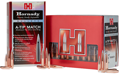 Hornady 2562   25Cal .257 138gr A-Tip Match 100 Per Box/10 Case
