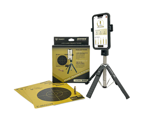 Triumph Systems TSBBBSSS Brass Training System 9mm Laser/Targets/Phone Stand