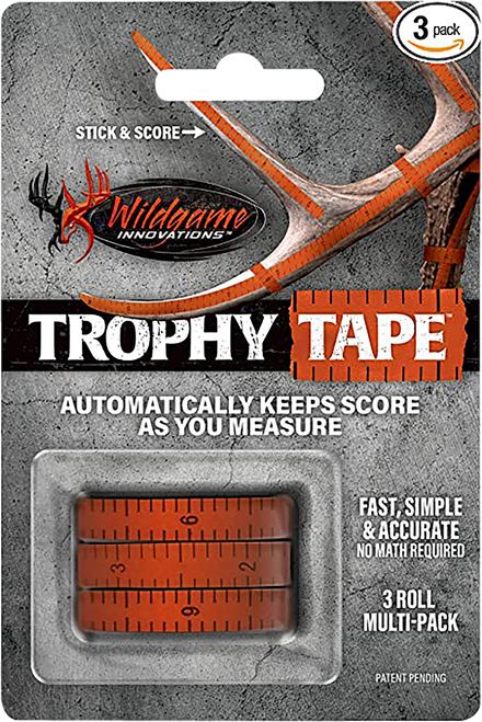 Wildgame Innovations WLD424 Trophy Tape  Orange 200" Long 3 Rolls Per Pack