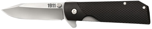 Cold Steel CS20NPJAAZ 1911  3" Folding Clip Point Plain 4034 SS Blade Black Textured Griv-Ex Handle Includes Pocket Clip