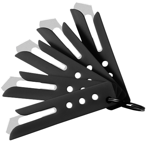Hogue 35880 Expel Blade Guard Black Nylon Includes 5 #60 High Carbon Steel Blade, 5 Guards & 1 Key Ring