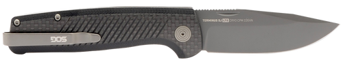 S.O.G SOGTM1006BX Terminus SJ LTE 2.90" Folding Plain Black TiNi S35VN SS Blade, Graphite Textured G10 Handle