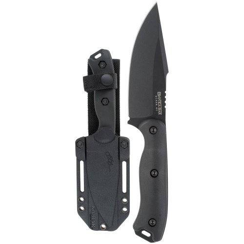 Ka-bar Becker Black Harpoon - 4.5" Fixed W/ Celcon Sheath