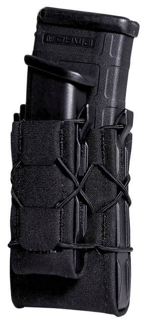 High Speed Gear 24DD00BK TACO Gen 2 Double Decker Black Nylon Laminate MOLLE Mount Pistol/Rifle