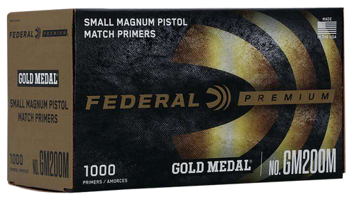 Federal GM200M Gold Medal Premium Small Pistol Multi Caliber Handgun 1000 Per Box/5 Case