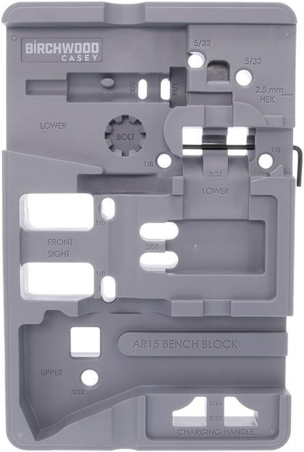 Birchwood Casey ARBENCH-BLOCK Bench Block  Gray AR-15