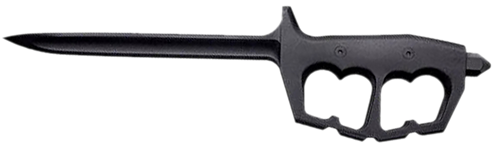Cold Steel CS92FNTST FGX Chaos 8" Fixed Griv-Ex Plain Black 6" Blade, Black Griv-Ex Handle