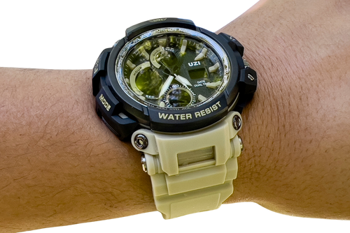 CAMP UZI-W-1708-K UZI SHOCK DIGITAL WATCH KHAKI