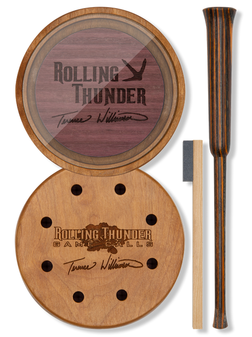 Rolling Thunder Game Call TCP-TW1 Terence Williamson Pot Calls & Strikers Attracts Turkey Species