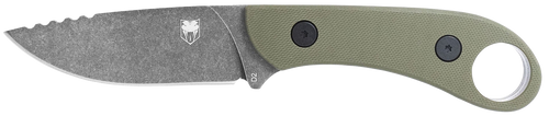 Cobratec D2 Skinner 3.75" Full - Tang OD Green G10 W/kydex Shth