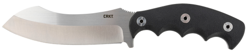 CRKT 2866 Catchall  5.51" Fixed Sheepsfoot Plain Brushed Satin 8Cr13MoV SS Blade/Black GRN w/Rubber Overlay Handle Includes Sheath