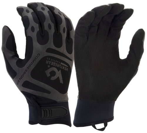 Pyramex VGTG10BM Compression Training Black Synthetic Leather Medium Hook & Loop