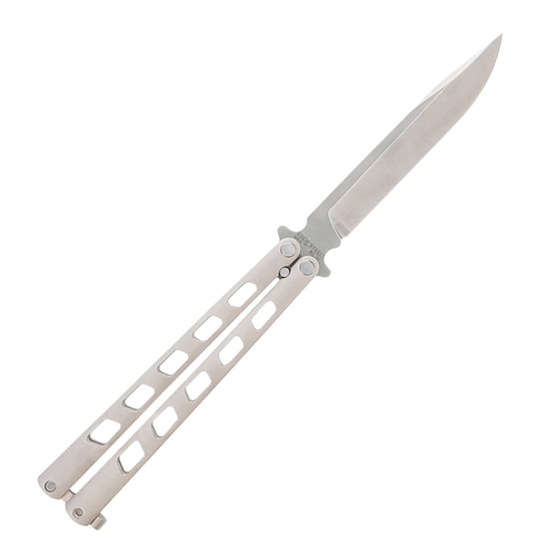 Cold Steel CSFL43ARC Arc Angel Balisong Butterfly 5.45" Folding Clip Point Plain Satin S35VN SS Blade, Aluminum Handle