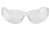 Walker's GWP-WRSGL-CL Clearview Shooting Glasses 99% UV Rated Polycarbonate Clear Lens with Clear Wraparound Frame & Molded Nose Piece for AdultsGWP-WRSGL-CLR