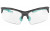 Walker's GWPTLSGLCLR Sport Glasses 99% UV Rated Polycarbonate Clear Lens with Black Half Frame & Teal Accents for Adults
