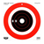 B/c Target Rigid Paper 12" - Bull's-eye Dh 10 Targets