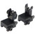 This is a pair of AR-15 flip-up sights (set), made from 6061-T6 aluminum by Target Sports.