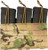 Grey Ghost Triple Mag Panel - 5.56 Mag Pouch Laminate Coyote