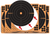 EZ-Aim 1531710 Splash Reactive  Self-Adhesive Paper Black/Orange  12"x12" Bullseye 10 Pack