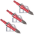 Allen 14696 Photon Broadhead Stainless Steel Blades Red 3 Pack
