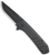 Outdoor Edge VX430A Razor VX4 EDC 3" Folding Drop Point Plain Black Oxide 420J2 SS Blade, Black Textured Carbon Fiber/G10 Handle