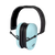 Radians VXP820BX Vertex Passive Earmuff 23 dB Over the Head Aqua Blue/Black
