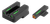 Truglo Sight Set 1911 260/450 - Tfx Pro Green/orange Outline