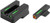 Truglo Sight Set 1911 260/450 - Tfx Pro Green/orange Outline