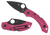 Spyderco C28FPPNS30VBK2 Dragonfly 2  2.30" Folding Plain Black TiCN CPM S30V SS Blade/Pink Textured w/Black Accents FRN Handle Includes Pocket Clip