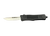 Steel River Knives MT616BULD2DP MT616 Ultralight Mini 2.75" OTF Drop Point Plain Polished D2 Steel Blade, 4.25" Black Aluminum Handle