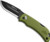 Outdoor Edge Razor-mini 2.2" - OD Green Pms W/2 Black Dp Blds