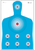Action Target PRCQ1100 Qualification High Visibility Fluorescent Silhouette Paper 23" x 35" Blue/Red 100 Per Box