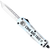 CobraTec Knives SCATIFS3TNS FS-3 Come And Take It Small 3" OTF Tanto Plain Satin D2 Steel Blade, 4.50" White "Come And Take It" Aluminum Cerakoted Handle