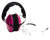 Pyramex VGCOMBO210 Low-Profile Combo Kit  Scratch Resistant Clear Lens & Frame with Rubber Temple Tips Pink Low-Profile Earmuffs