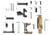 Geissele Ultra Duty Lower - Parts Kit Desert Dirt Color