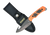 Ruko Fixed Blade Skinner 3.25" - Blaze Orange Handle Clamshell