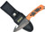 Ruko Fixed Blade Skinner 3.25" - Blaze Orange Handle Clamshell