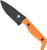 Cobratec Kingpin 4" Fixed Bld - Orange D2 Steel W/kydex Shth!