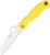 Spyderco Atlantic Salt Rust Free Serrated Edge Knife Yellow
