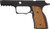 Sharps Bros. P320 Grip Module - No Safety Black W/ Cherry Wood
