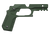 Recover Tactical CC3C-03 Grip & Rail System  Green Polymer Picatinny for Compact 1911