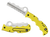 Spyderco C79PSYL Assist Salt Lightweight 3.68" Folding Part Serrated H2 Steel Blade/Yellow Bi-Directional Texturing FRN Handle Includes Glass Breaker/Pocket Clip