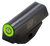 XS Sights SWRV001P4 Standard Dot Front Green Tritium/Black Oxide Frame, Fits S&W Bodyguard