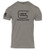 Glock Perfection Tee Short - Sleeve T Shirt XL Stone Grey