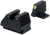 HK 51000939 Night Sight Set  Fixed Green Tritium/Black Frame Fits HK VP9 9mm Luger