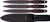 Crkt Onion Throwing Knives - 6.25" Black/red 3-pack W/shth!