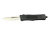 Steel River Knives MT618BULDP MT618 Ultralight 3.25" OTF Drop Point Plain Polished D2 Steel Blade, 4.25" Black Aluminum Handle