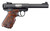 This is a Ruger Mark IV Target .22 lr, with laminate target grips.